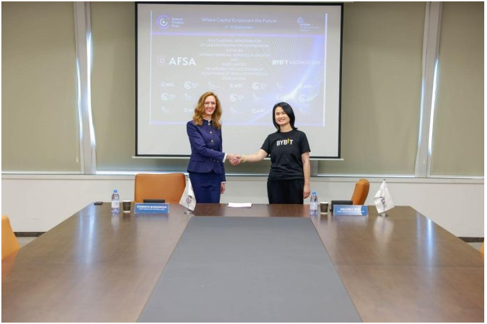 Bybit哈萨克斯坦和AFSA率先为AIFC监管费用提供稳定币支付