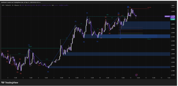 分析师称，如果下行三角破裂，瑞波币将上涨。