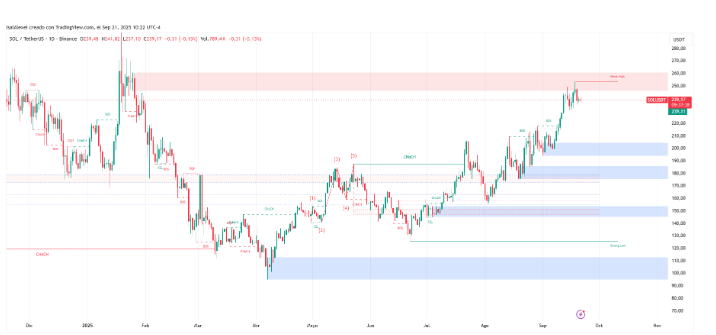 SOL市值达到新的高度
